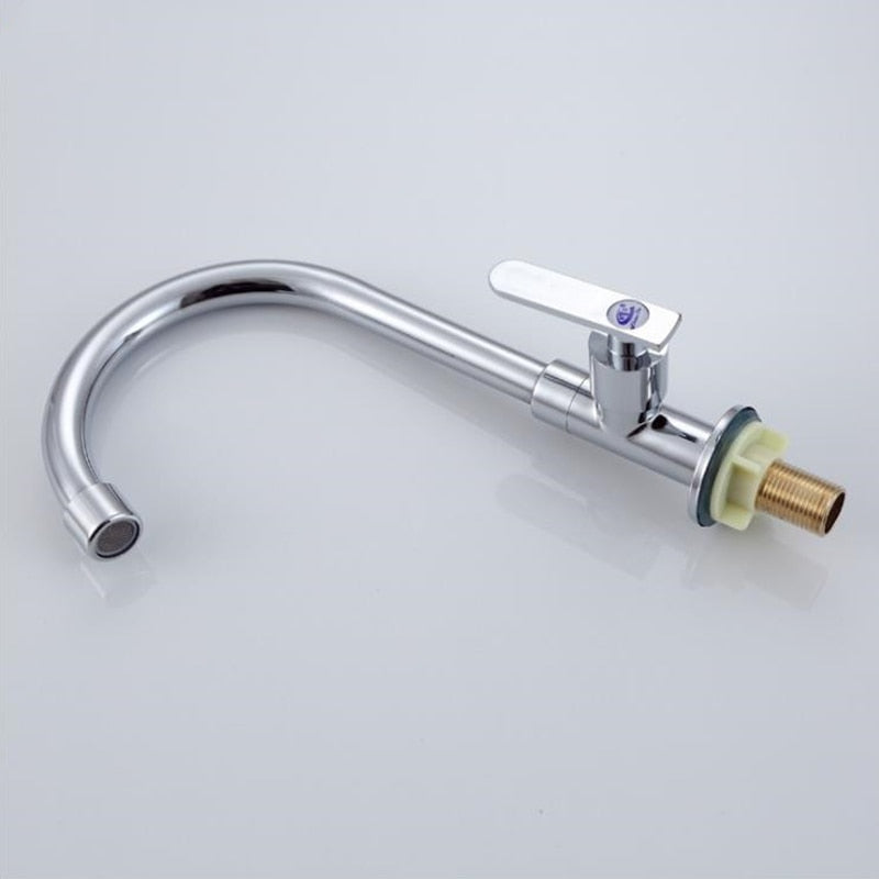 1PC 360 Degree Rotation Kitchen Water Tap G1/2' Home Kitchen Single Cold Water Tap Kitchen Sink Water Faucet