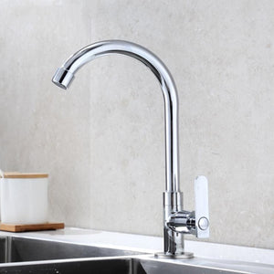 1PC 360 Degree Rotation Kitchen Water Tap G1/2' Home Kitchen Single Cold Water Tap Kitchen Sink Water Faucet