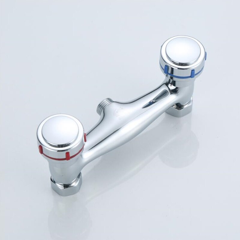 1PC Brass Chrome Taps For Kitchen Sink Kitchen Tap Dual Hole Wall Kitchen Mixer Kitchen Faucet torneira cozinha