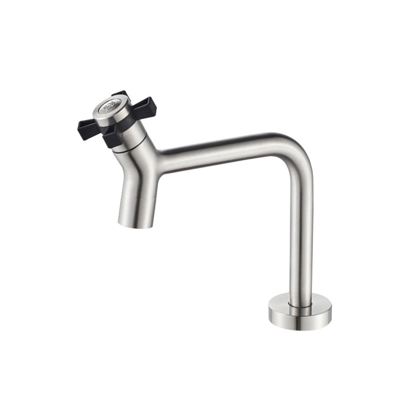 304 stainless steel Kitchen Faucet Single Handle Single Hole Kitchen Mixer Sink Tap Kitchen Single Cold Water Faucet