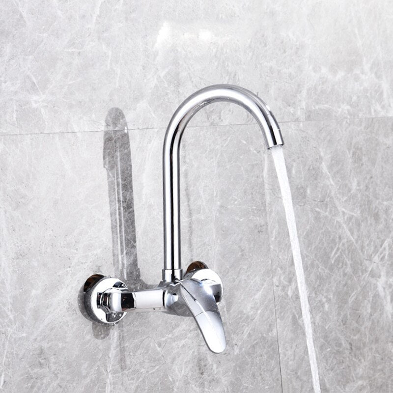 360 Rotation Faucet Brass Chrome Cold and hot Water Power Swivel Kitchen Sink Mixer Tap Single Handle