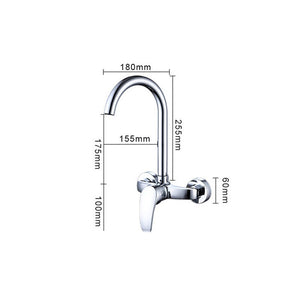 360 Rotation Faucet Brass Chrome Cold and hot Water Power Swivel Kitchen Sink Mixer Tap Single Handle