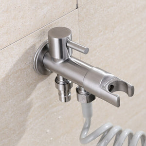 Bidet Faucet 304 Stainless Steel Brushed  Shower Tap Washer Mixer Muslim Ducha Higienica  Shower Sprayer Head