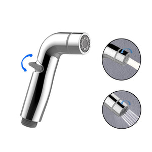 Handheld Bidet Sprayer Bathroom Chrome Plated ABS Shattaf Toilet Bidet Faucet Wall Mount Shower Spray Head regadera para ducha