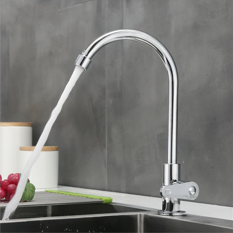 Kitchen Faucet Sink Tap Single Cold Water Flexible 304 Stainless Steel Kitchen Tap Accessories