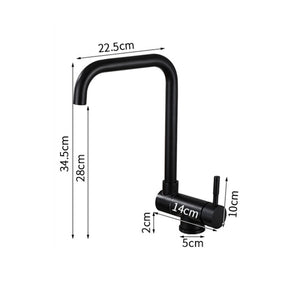 Kitchen Faucet Stainless Steel Folding Cold and hot Black Kitchen Tap Single Handle 360 Degree Water Mixer Tap Torneira Cozinha