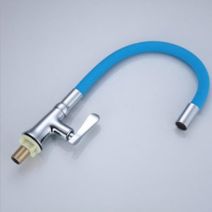 New Arrival Silica Gel Nose Any Direction Rotation Kitchen Faucet Single Cold Water Tap