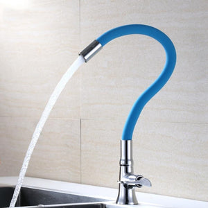 New Arrival Silica Gel Nose Any Direction Rotation Kitchen Faucet Single Cold Water Tap