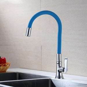 New Arrival Silica Gel Nose Any Direction Rotation Kitchen Faucet Single Cold Water Tap