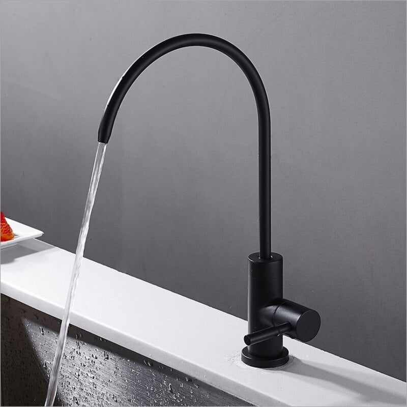 Spray Paint Swivel Kitchen Faucet Brass Material Cozinha Torneira Deck Mounted Single Hole Faucets Black Tap