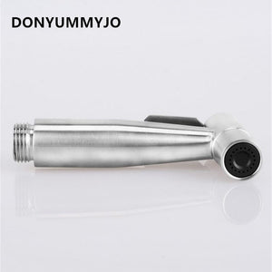 Stainless Steel Bathroom Toilet Hand-Held Booster Spray Gun Small Shower Water Saving Bathroom Spray Bathroom Shower Head