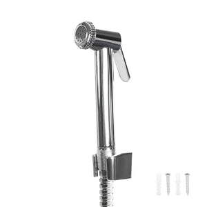 Toilet hand held bidet sprayer kit ABS chrome plated bathroom bidet faucet spray shower head with hose & holder