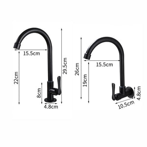 Wall Mounted Basin Faucet Single Cold Water Tap Bathroom Kitchen Sink Tap Spigot Bibcocks Garden Water Faucet Spout Mop Pool Tap